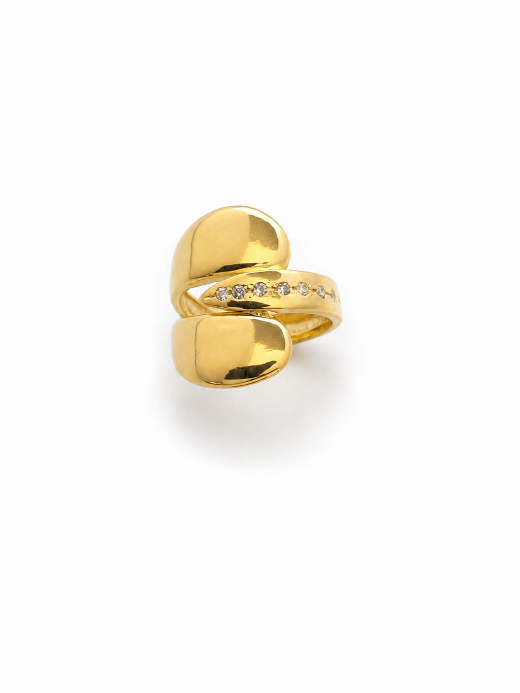Anillo Ajustable Bold Fusion con Baño de Oro 18K