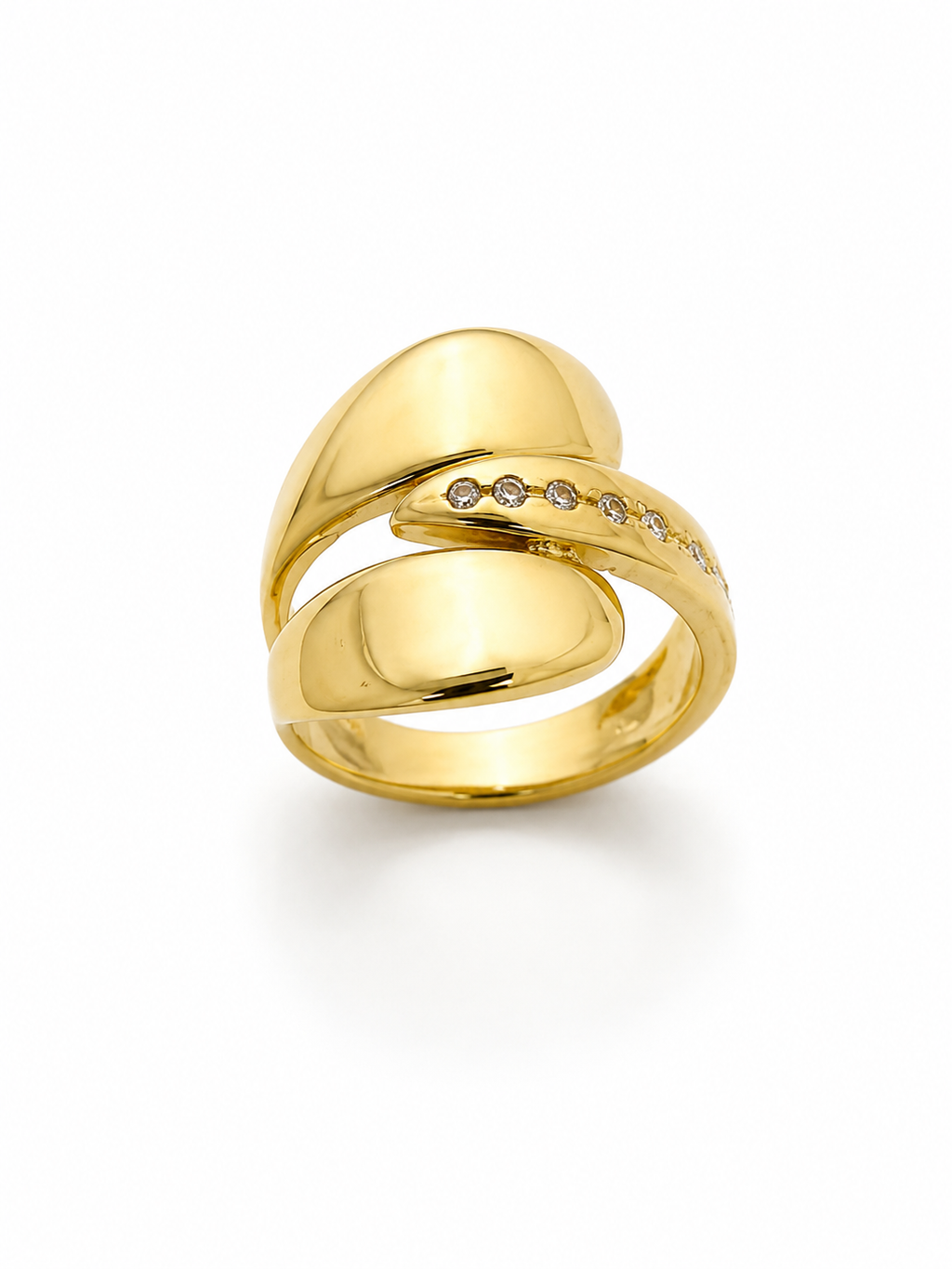 Anillo Ajustable Bold Fusion con Baño de Oro 18K