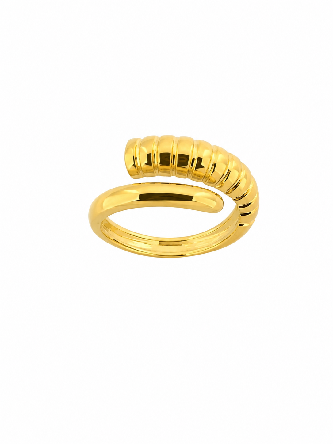 Anillo Ajustable Minimal Chic con Baño de Oro 18K