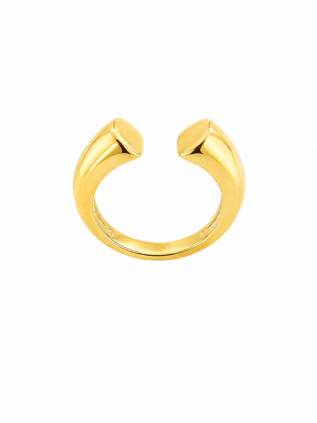 Anillo Doble Esencia dorado baño oro 18K Alenza