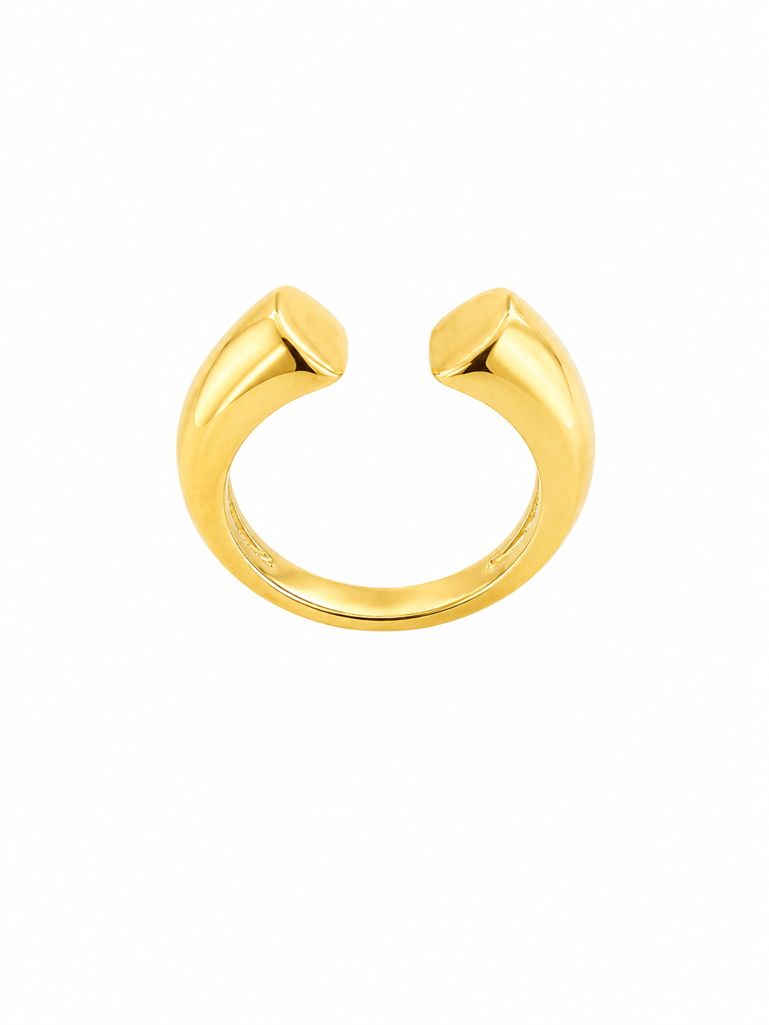Anillo Doble Esencia dorado baño oro 18K Alenza