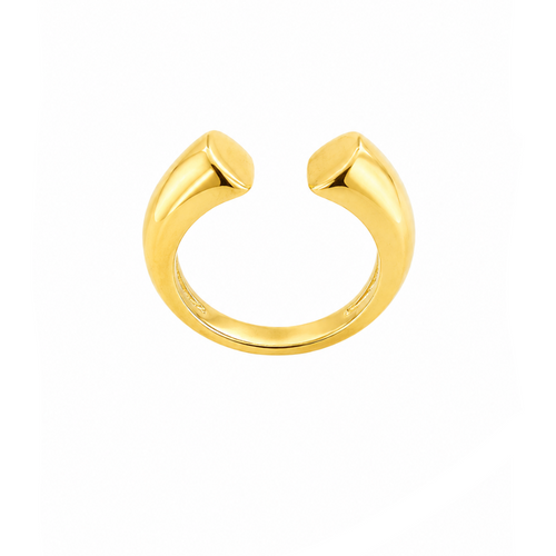 Anillo Doble Esencia dorado baño oro 18K Alenza