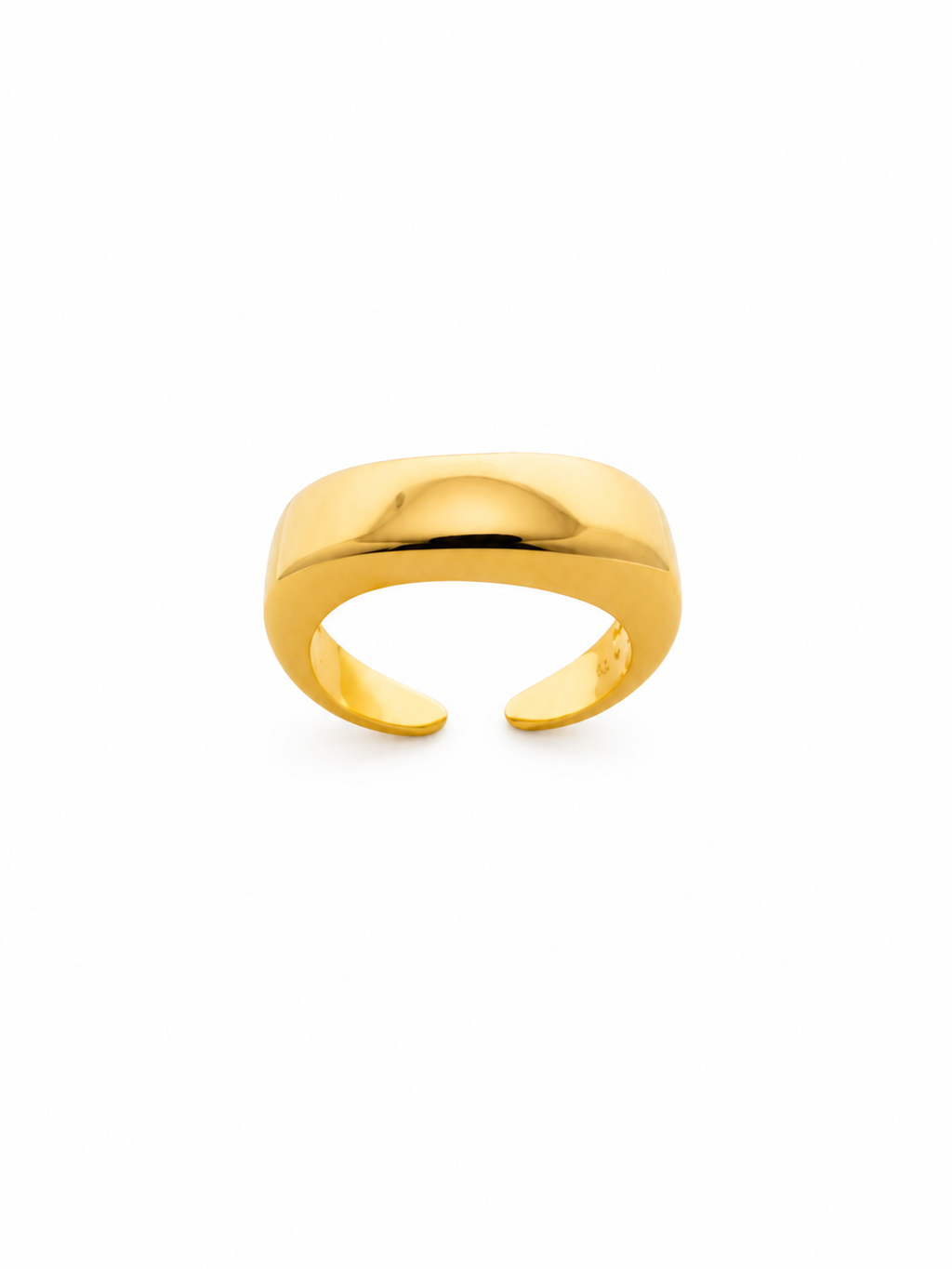 Anillo Ajustable Gold Orgánico con Baño de Oro 18K