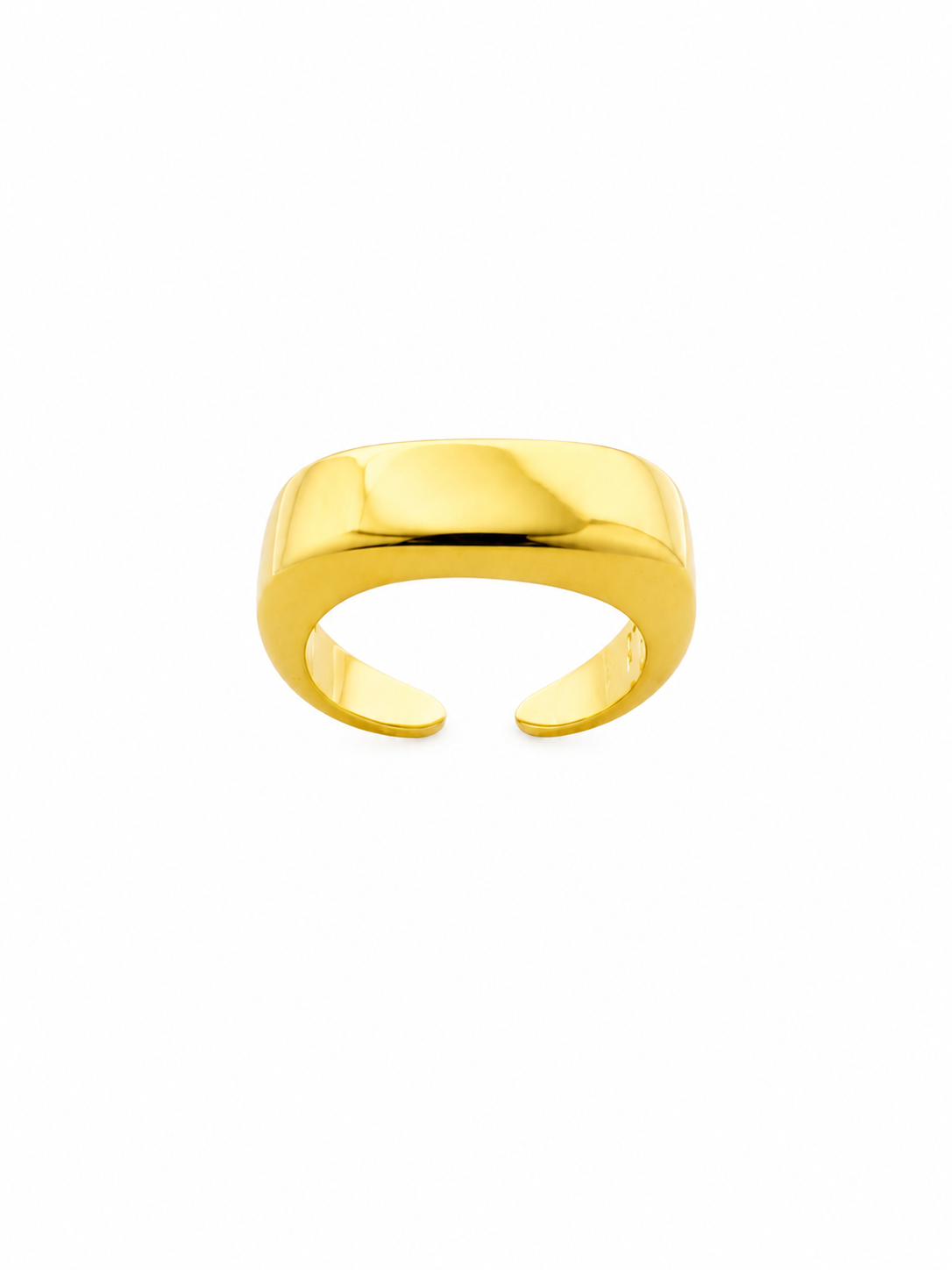 Anillo Ajustable Gold Orgánico con Baño de Oro 18K