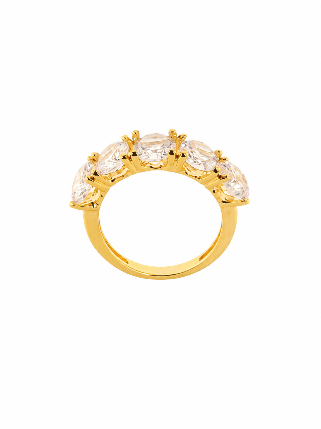 Anillo Línea de Luz con Baño de Oro 18K