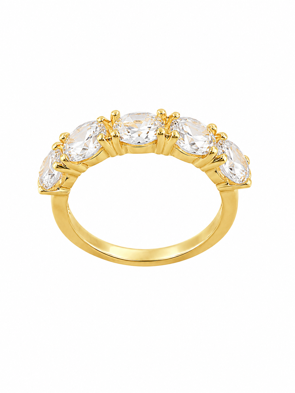 Anillo Línea de Luz con Baño de Oro 18K