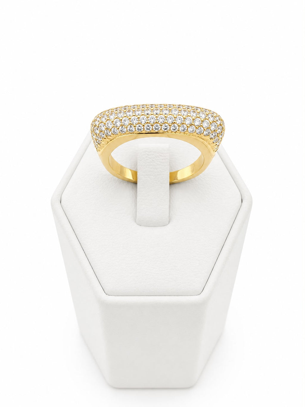 Anillo Bold Pavé con Baño de Oro 18K
