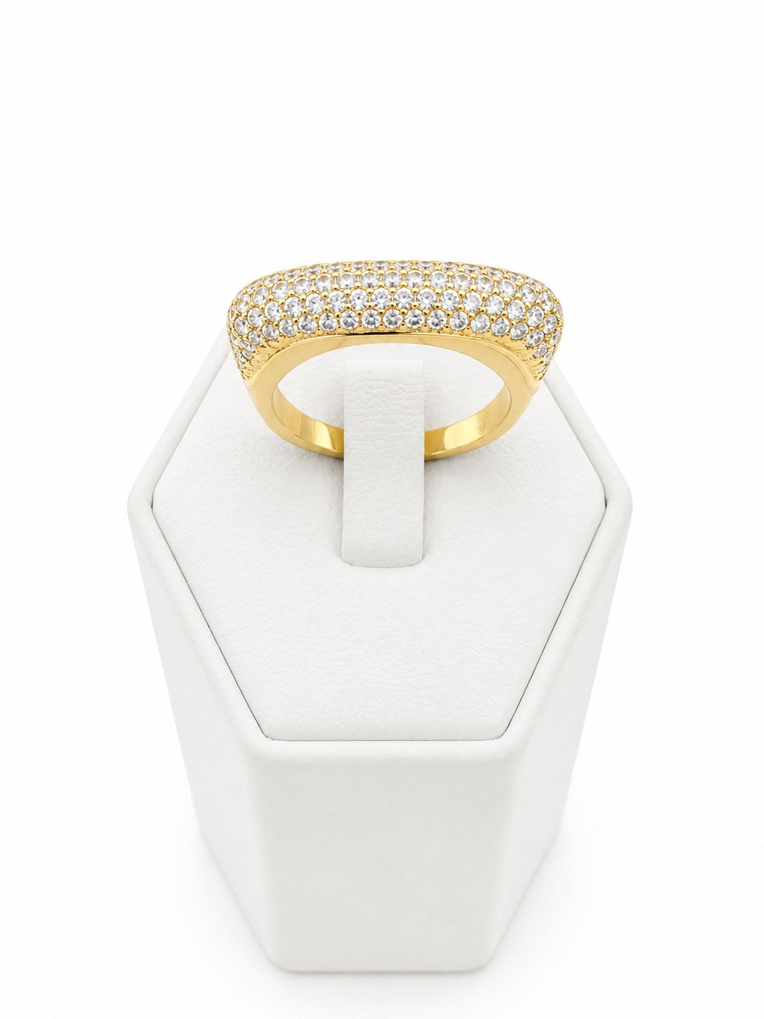 Anillo Bold Pavé con Baño de Oro 18K