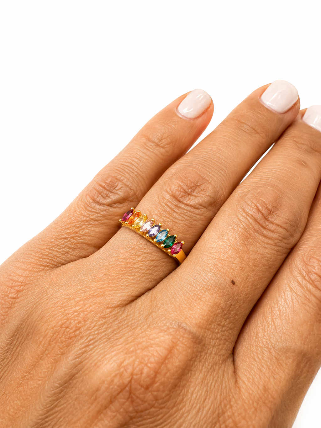Anillo Bold Escultural con Baño de Oro 18K