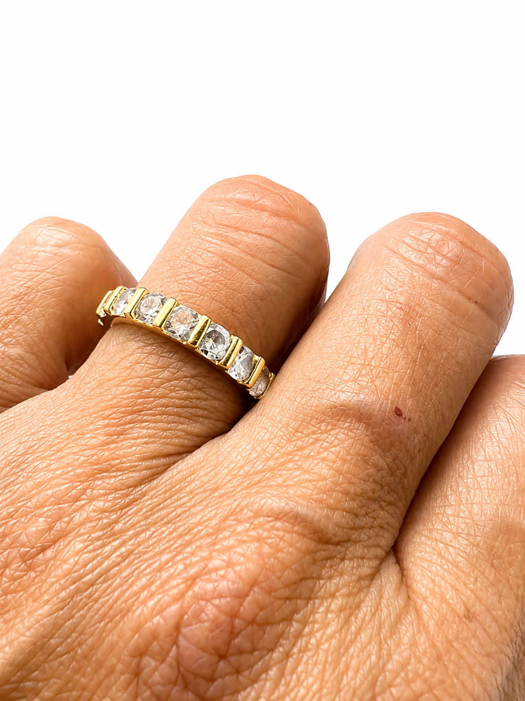 Anillo Infinito Statement con Baño de Oro 18K