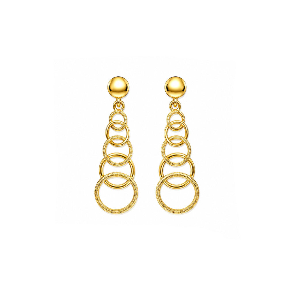 Aros Golden Orbit con Baño de Oro 18K.