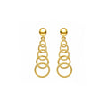 Aros Golden Orbit con Baño de Oro 18K.