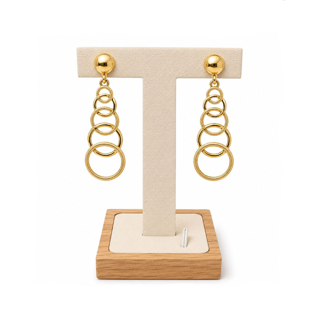Aros Golden Orbit con Baño de Oro 18K.