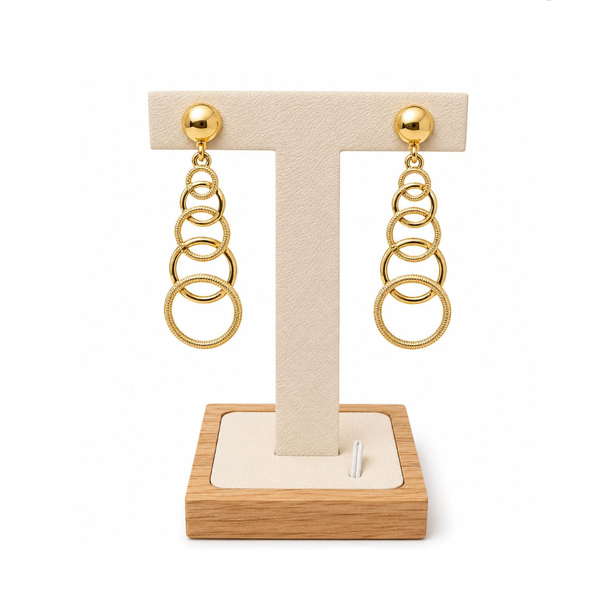 Aros Golden Orbit con Baño de Oro 18K.