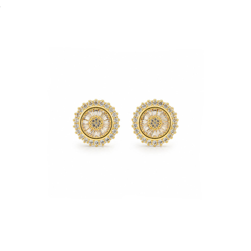 Aros Pizza Éclat con Baño de Oro 18K.
