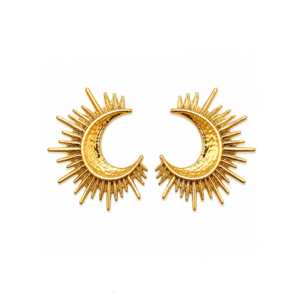 Aros Solar Eclipse con Baño de Oro 18K.