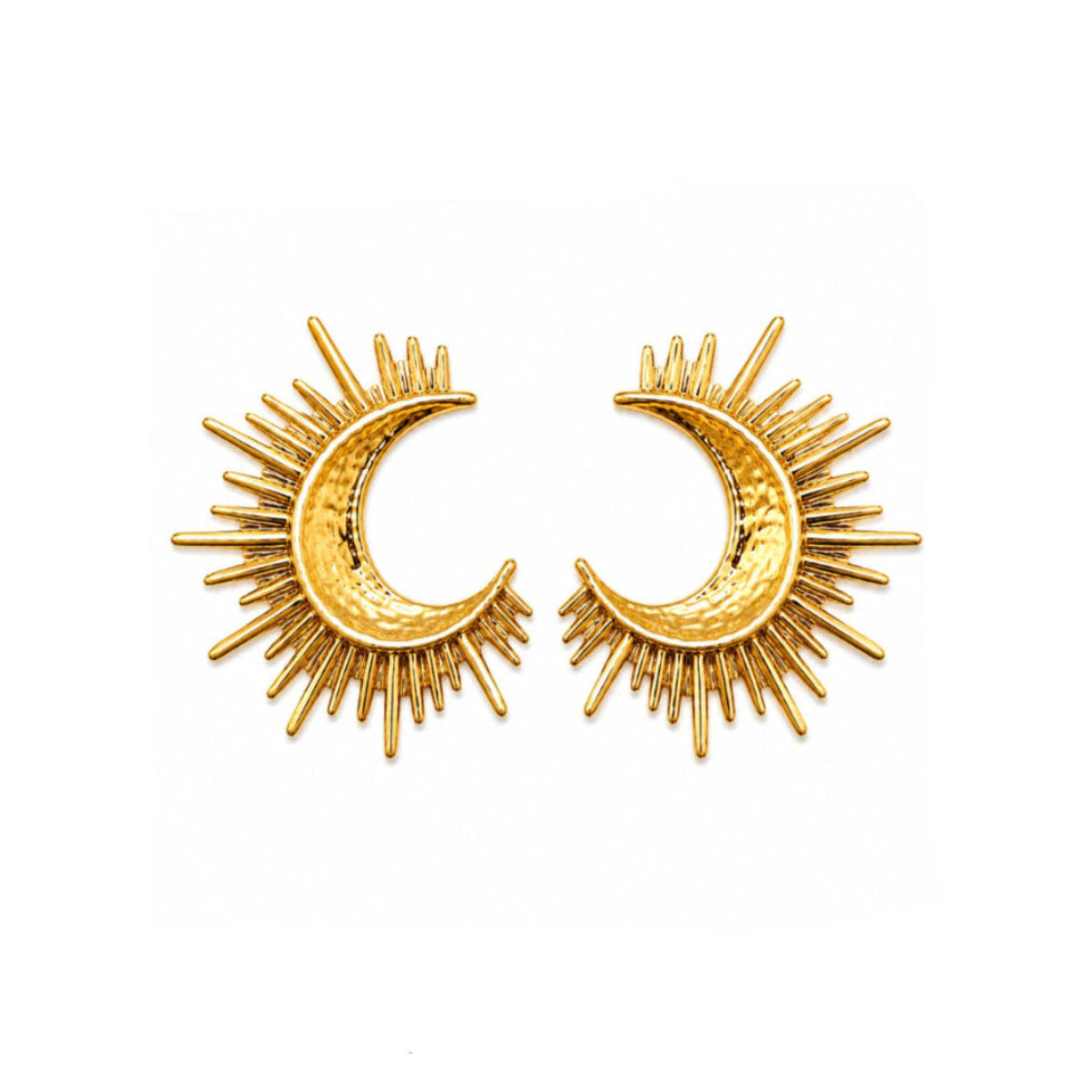 Aros Solar Eclipse con Baño de Oro 18K.