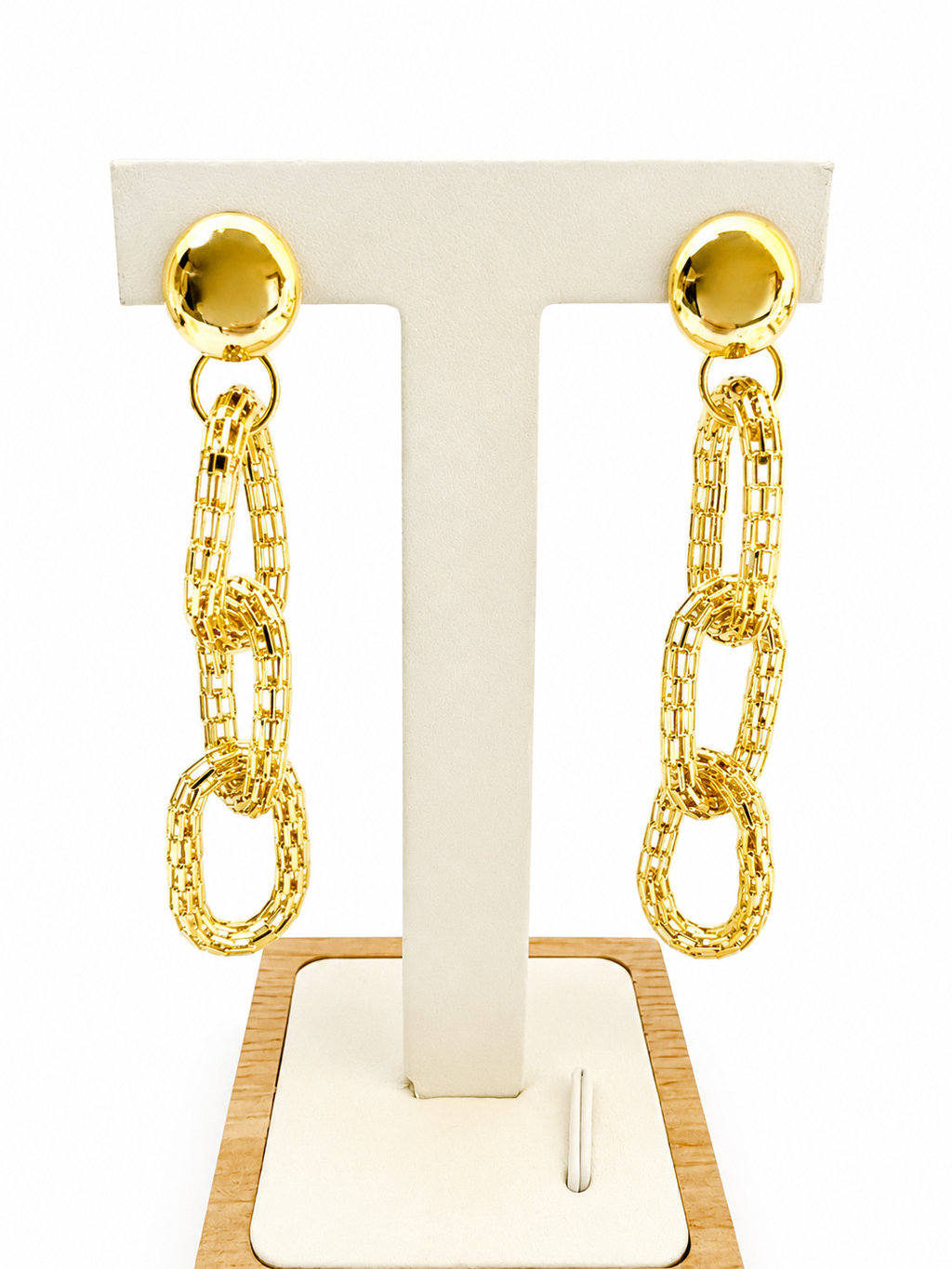 Aros Éclat con Baño de Oro 18K