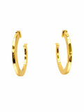 Aros Dorados Milano dorado baño oro 18K Alenza