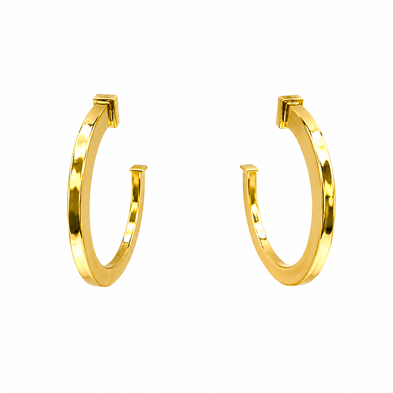 Aros Milano con Baño de Oro 18K
