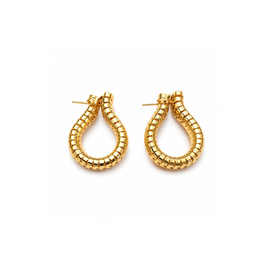 Aros Helix con Baño de Oro 18K.