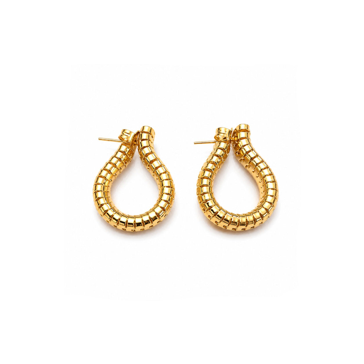 Aros Helix con Baño de Oro 18K.