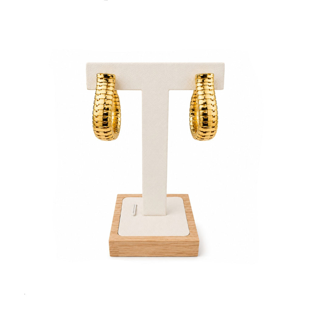 Aros Helix con Baño de Oro 18K.