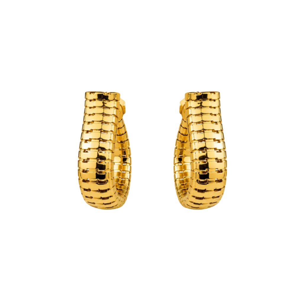 Aros Helix con Baño de Oro 18K.