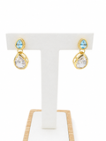 Aros Dorados Valentina dorado baño oro 18K Alenza