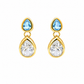 Aros Valentina con Baño de Oro 18K.