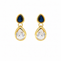 Aros Dorados Riviera dorado baño oro 18K Alenza