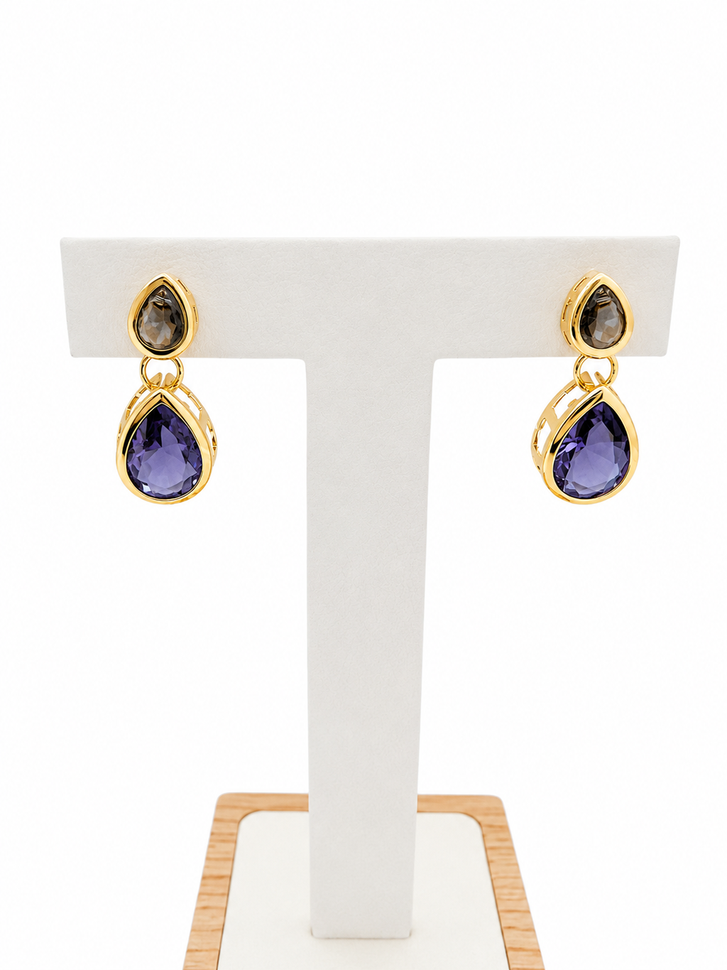 Aros Amelie con Baño de Oro 18K
