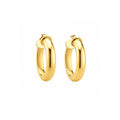 Argollas Bold con Baño de Oro 18K.