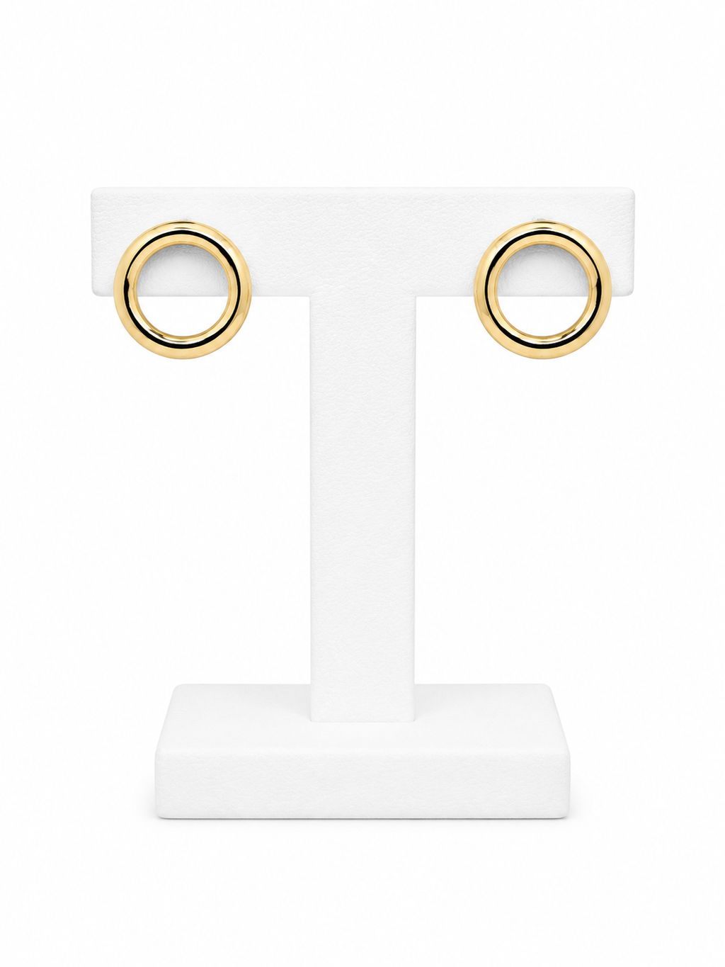 Aros Double Ring con Baño de Oro 18K