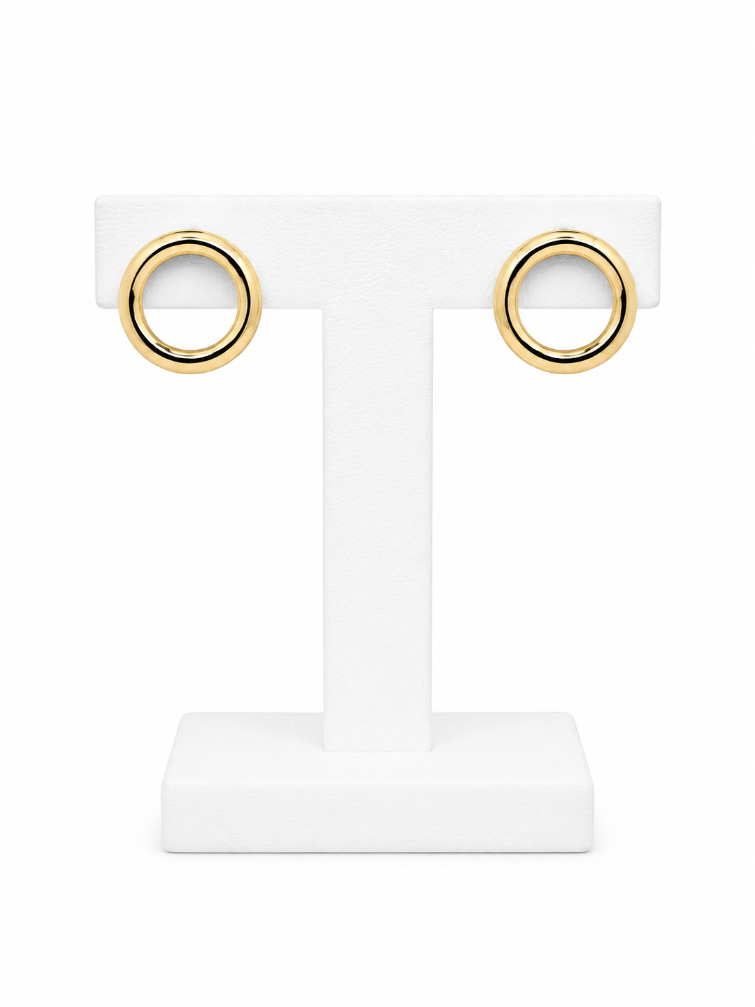 Aros Double Ring con Baño de Oro 18K