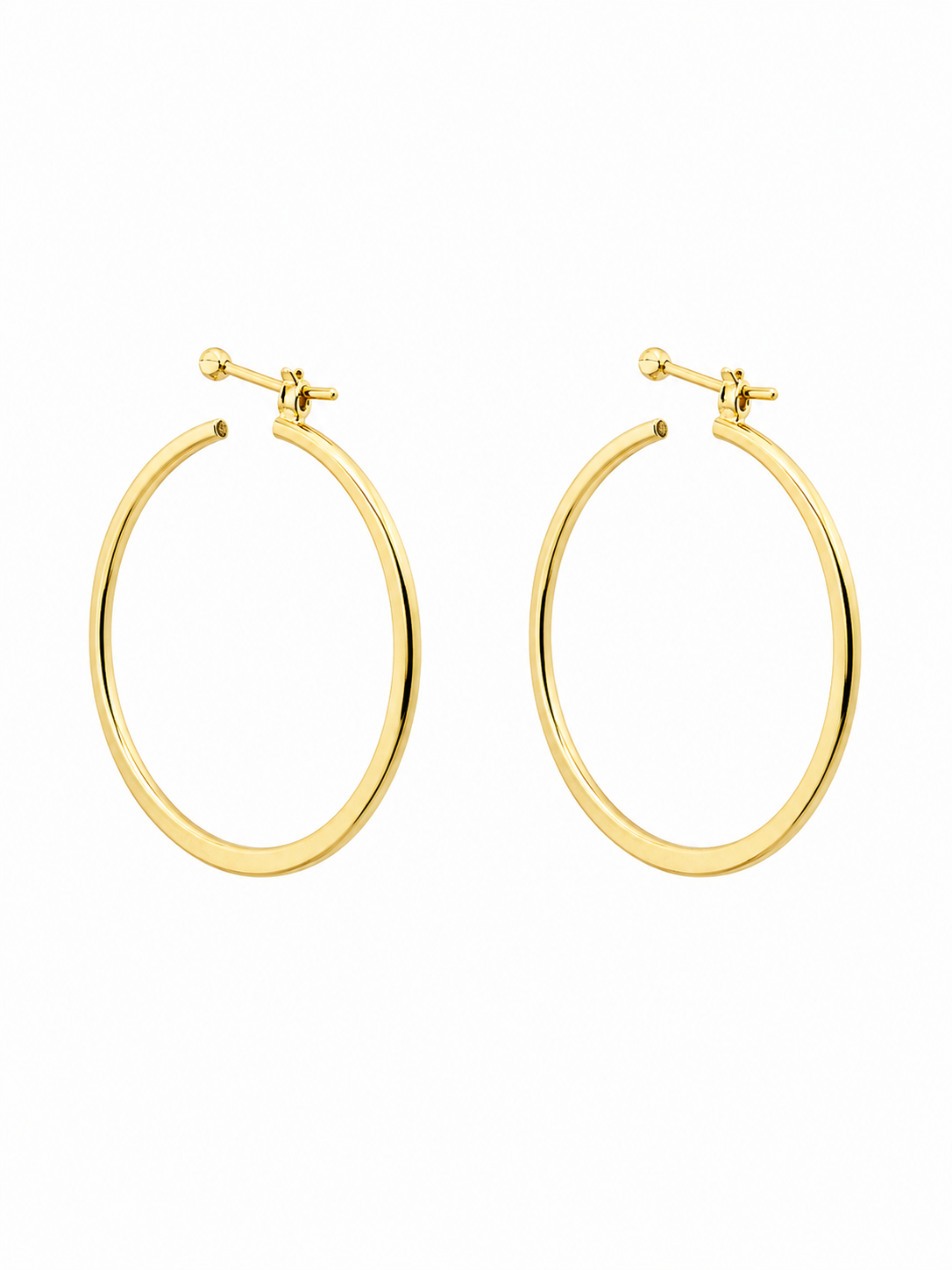 Aros Classic Hoop Glow con Baño de Oro 18K