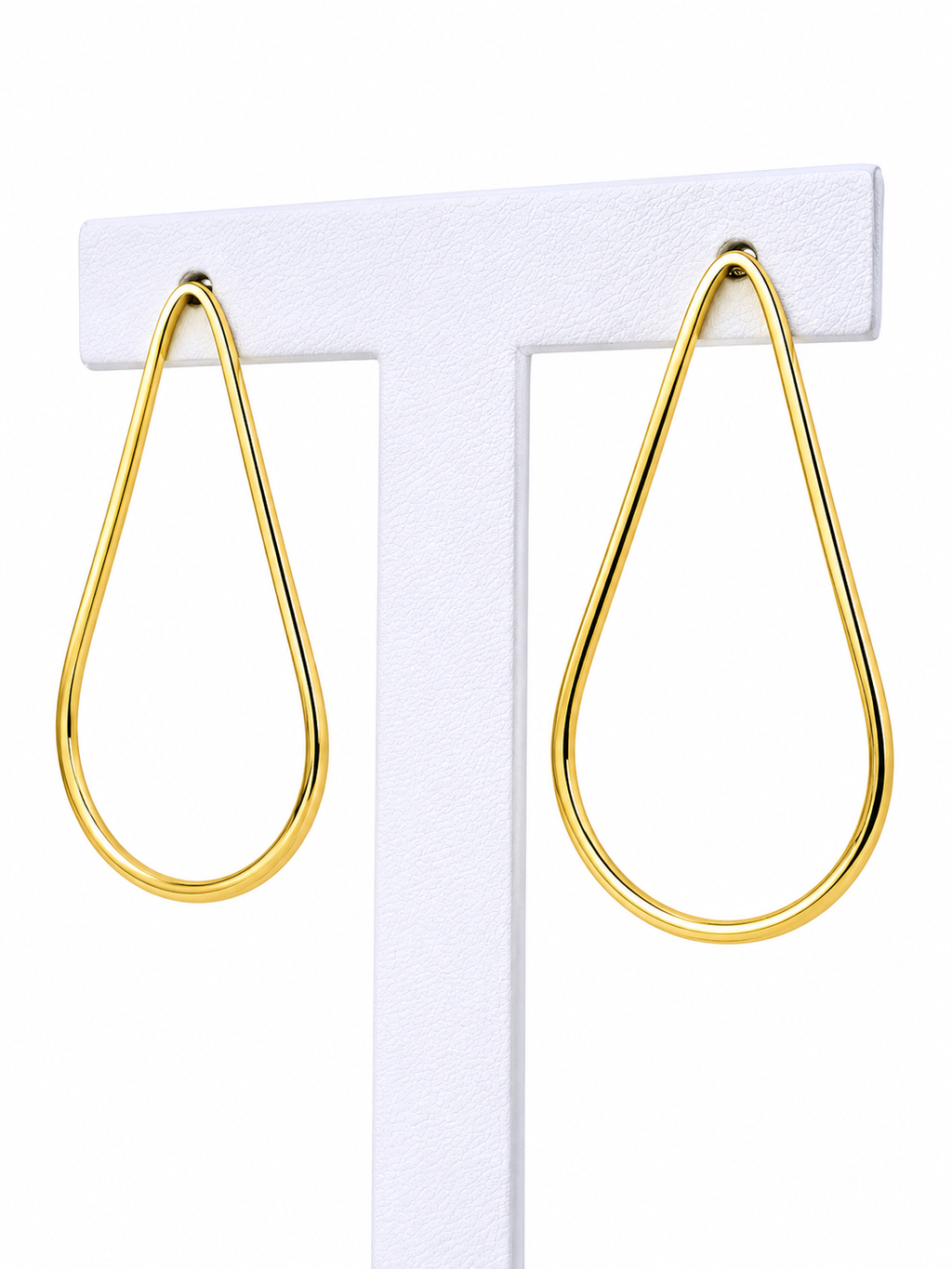 Aros Golden Drop Flow con Baño de Oro 18K