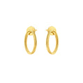 Aros Double Circle Elegance con Baño de Oro 18K.