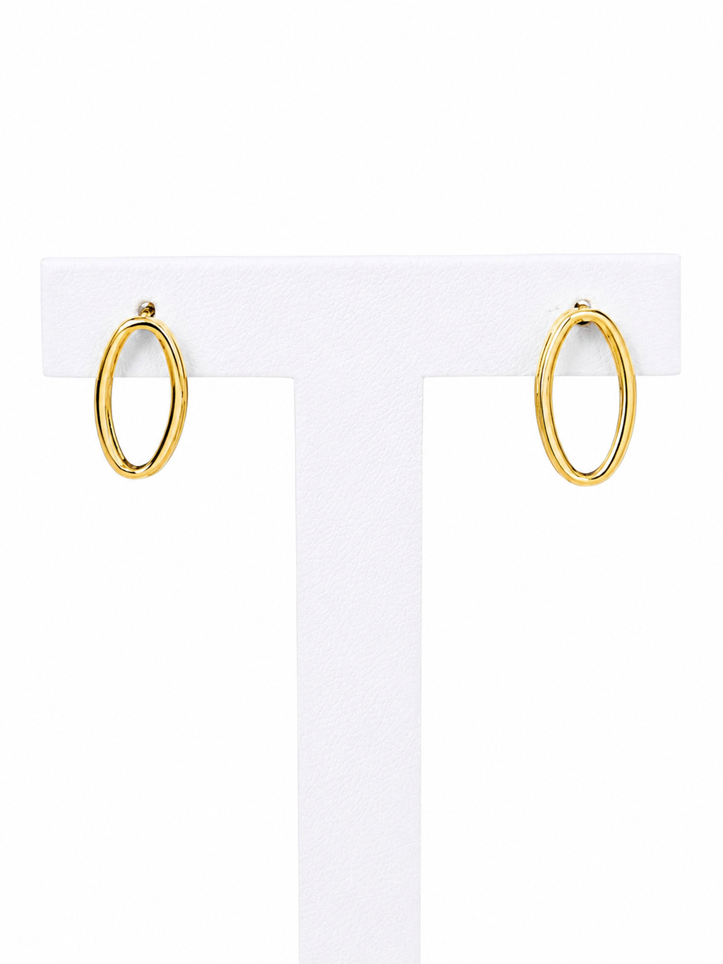 Aros Double Circle Elegance con Baño de Oro 18K