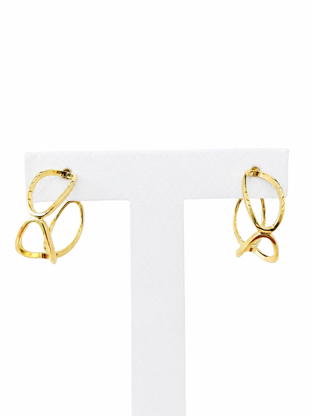 Aros Golden Structure con Baño de Oro 18K