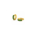 Aros Esmeralda Lumière con Baño de Oro 18K.