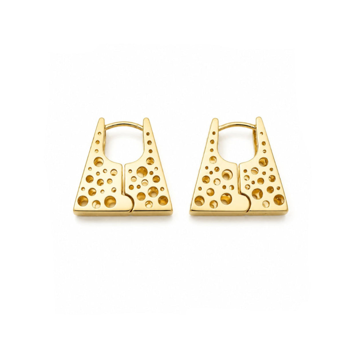Aros Golden Prism con Baño de Oro 18K.