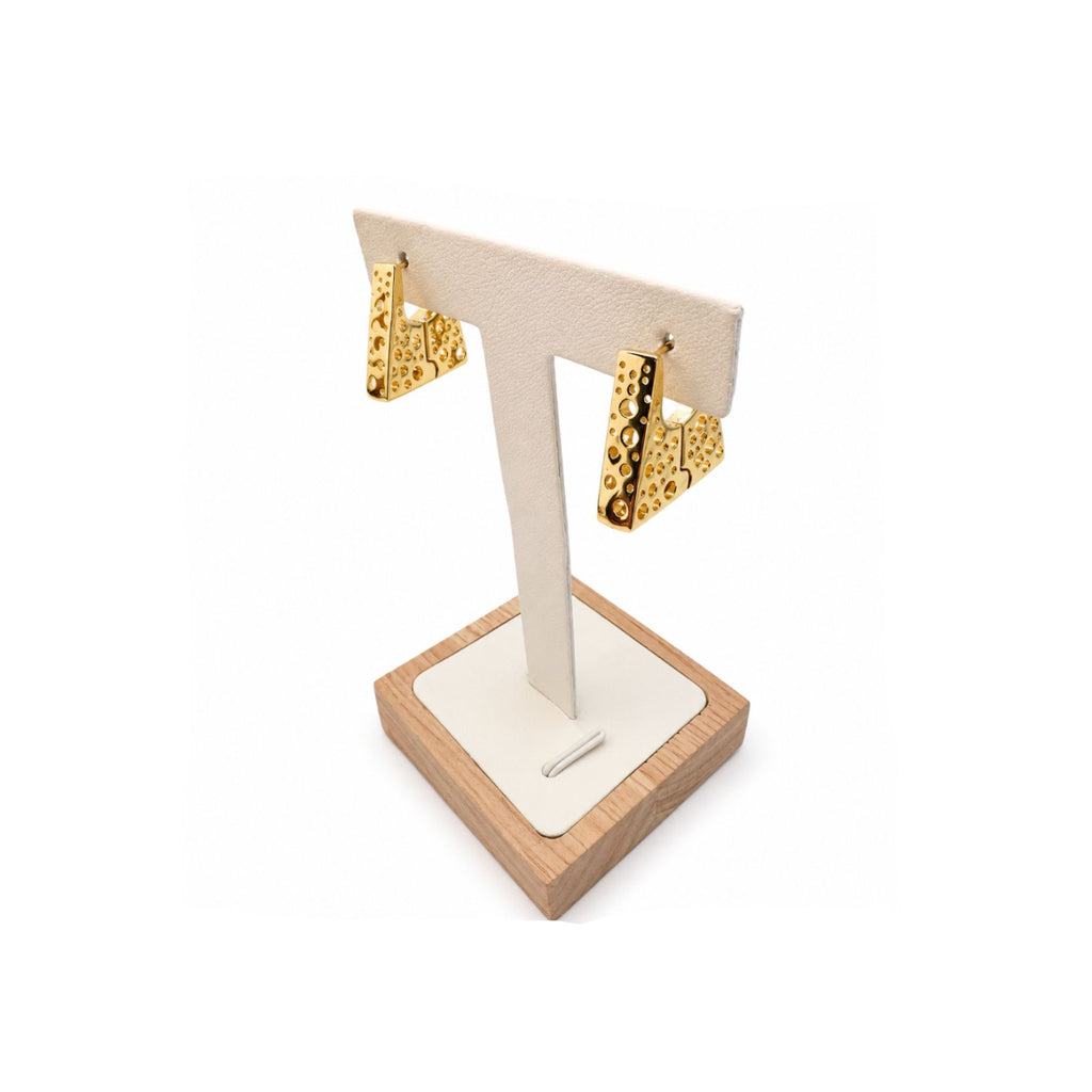 Aros Golden Prism con Baño de Oro 18K.