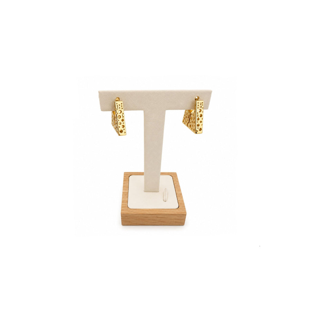 Aros Golden Prism con Baño de Oro 18K.