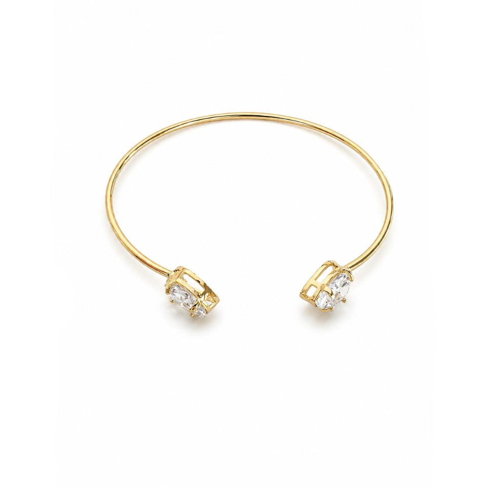 Brazalete Lumière Duo con Baño de Oro 18K.