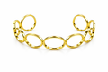 Brazalete Bold Essence dorado baño oro 18K Alenza