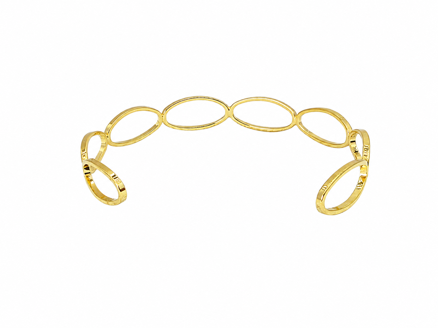 Brazalete Golden Flow con Baño de Oro 18K