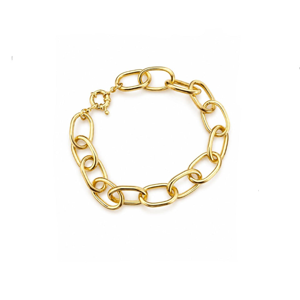 Pulsera Golden Links con Baño de Oro 18K