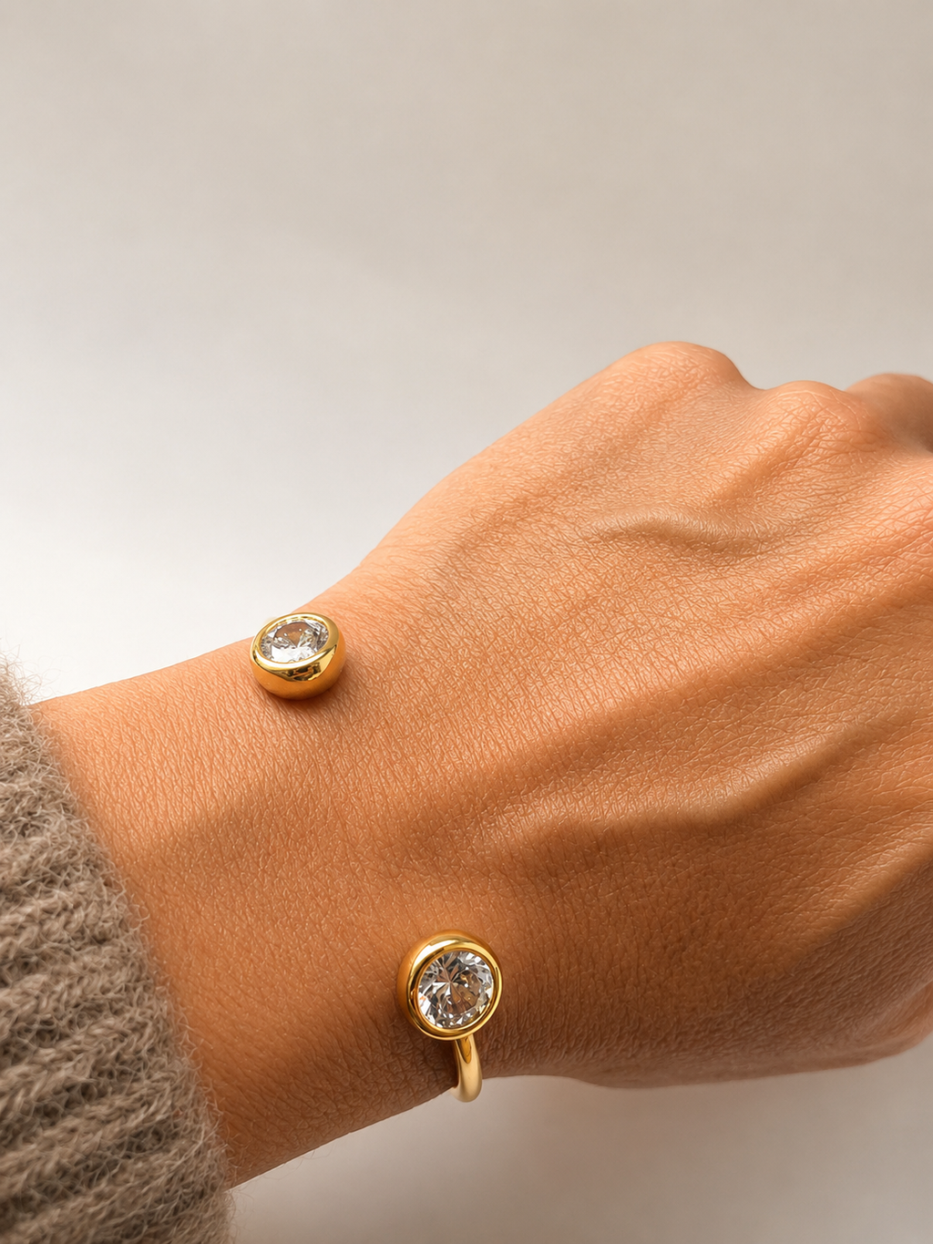 Brazalete Prego Premium con Baño de Oro 18K