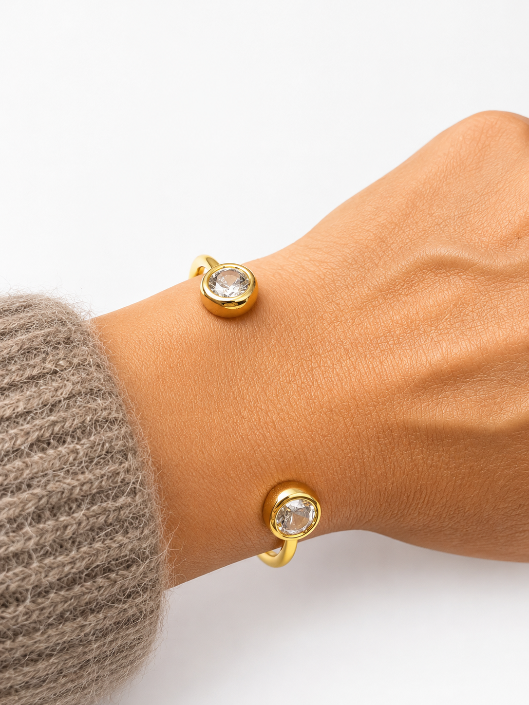 Brazalete Prego Premium con Baño de Oro 18K
